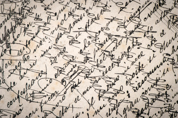 old letter with handwritten italian text