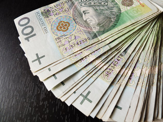 tack of 100's polish zloty