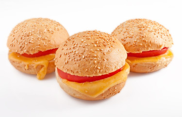 Sandwich with tomato and cheese