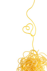 Spaghetti heart shape