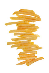 Stack of delicious french fries