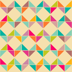 Abstract retro geometrisch naadloos patroon