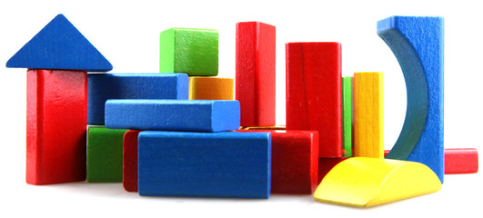 Wooden building blocks