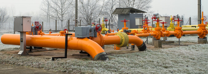 orange gas pipe