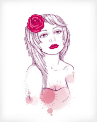 Vector fashion illustration