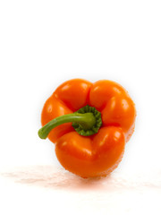 view Orange bell pepper