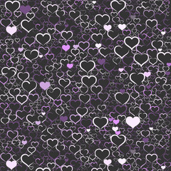 Colorful Valentine's day background with hearts, vector