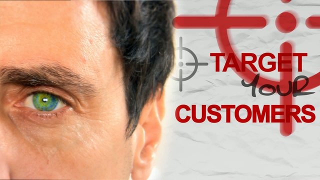 Target your customers! We help companies. White man client video