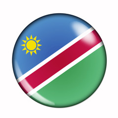 Fototapeta premium Button flag of Namibia