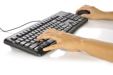 Hand Typing Keyboard