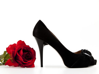 Schuh mit Rose