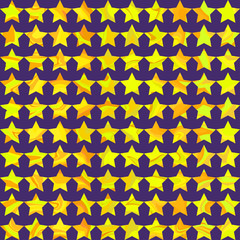 Seamless disco pattern with stars