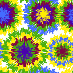 Hippie pattern with bright drops