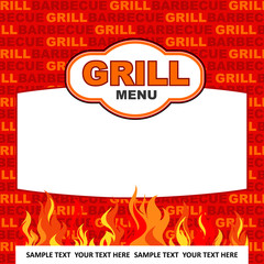 Grill menu design - 48195084