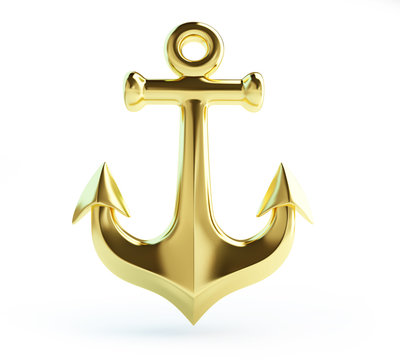 old gold anchor