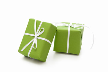 Grüne Geschenke isoliert