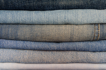 A pile of jeans