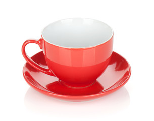 Red coffee cup