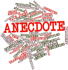 Word cloud for Anecdote