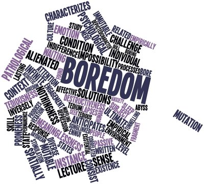 Word cloud for Boredom
