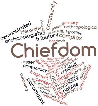 Word cloud for Chiefdom