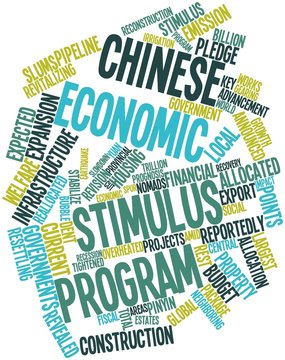 Word cloud for Chinese economic stimulus program