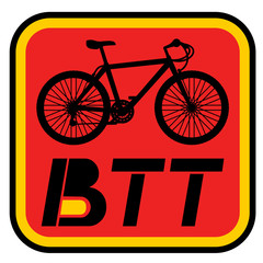 BTT bike sign