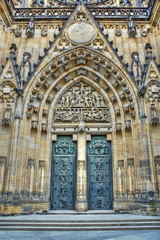 Obraz premium portal of st. Vitus cathedral