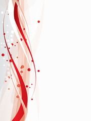 Naklejka premium Vector abstract background with waves and lines