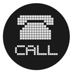 Door stickers Pixel Call icon
