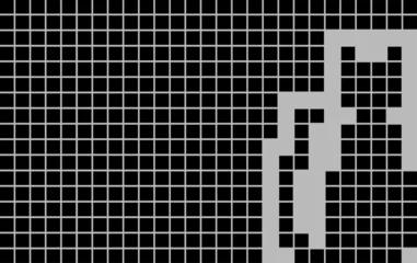Papier Peint photo autocollant Pixels Chat pixelisé