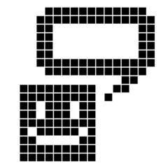Cercles muraux Pixels Bande dessinée de pixel