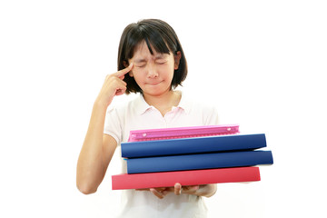 頭痛を訴える女の子