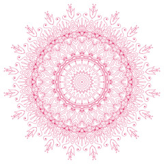 Ornamental round lace pattern