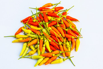 Red chilli peppers and other pepper