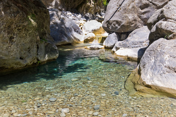 Mountain creek thru Samaria gorge