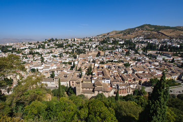 Fototapeta na wymiar Albayzín district of Granada