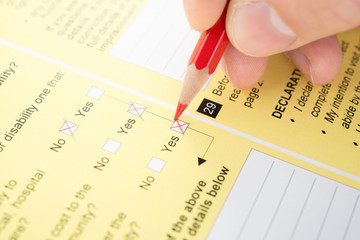 Filling Yes in checkbox of questionnaire