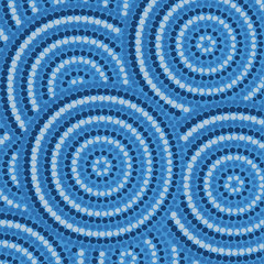 Abstract Aboriginal dot painting in vector format.