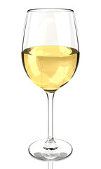 Wine glass isolated 3