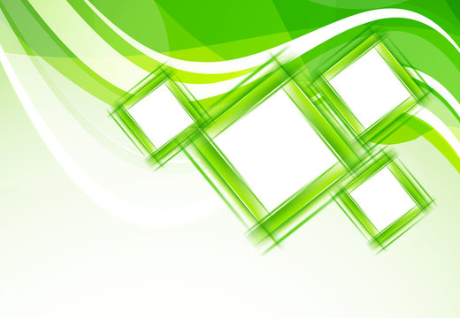 Green background with squares