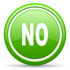 no green glossy icon on white background