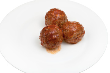 meatballs under meat sauce