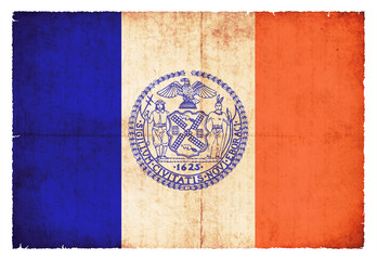 Grunge-Flagge New York City (USA)