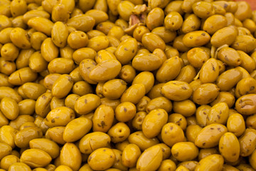 Frische eingelegte Oliven