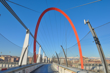 Pedestrian bridge Turin