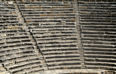 Theater ruins in Hieropolis, Turkey 