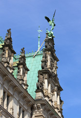 Giebel am Hamburger Rathaus