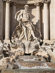Fontana di Trevi - Roma-Particolare