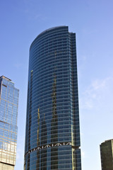 Fototapeta na wymiar Skyscrapers of business center in Moscow